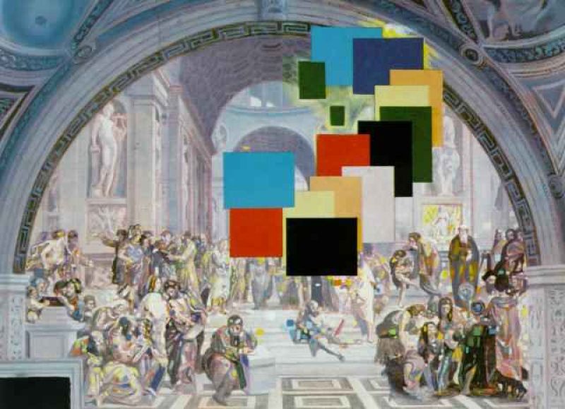 1979_08_athens is burning! the school of athens and the fire in the borgo (stereoscopic work lef.jpg